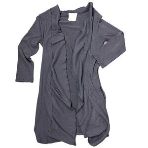 Threads Muted Purple Ruffle Open Cardigan Coatagin Small‎ Boho Wintercore